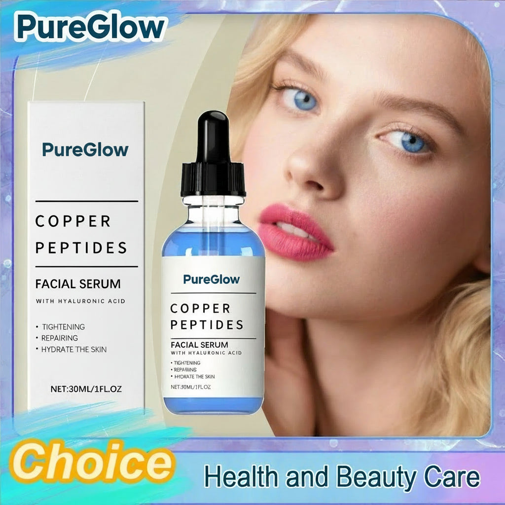 Copper Peptide Serum Anti Wrinkles Aging Tightening Rejuvenating Lifting Firming Moisturizing Brightening Facial Skin Cosmetics
