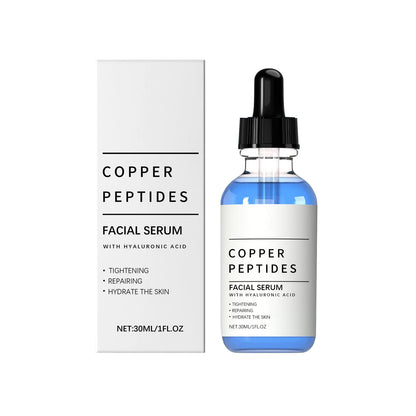 Copper Peptide Serum Anti Wrinkles Aging Tightening Rejuvenating Lifting Firming Moisturizing Brightening Facial Skin Cosmetics